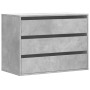 Corner dresser made of gray concrete engineered wood, measuring 80x41x58 cm. by , Drawers - Ref: Foro24-852855, Price: 104,69...