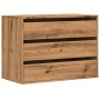 Corner chest of drawers made of engineered oak wood artisan 80x41x58 cm by , Drawers - Ref: Foro24-852860, Price: 101,56 €, D...