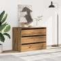 Corner chest of drawers made of engineered oak wood artisan 80x41x58 cm by , Drawers - Ref: Foro24-852860, Price: 101,56 €, D...