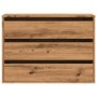 Corner chest of drawers made of engineered oak wood artisan 80x41x58 cm by , Drawers - Ref: Foro24-852860, Price: 101,56 €, D...