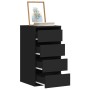 Black engineered wood corner chest of drawers 40x41x76 cm by , Drawers - Ref: Foro24-852862, Price: 103,26 €, Discount: %