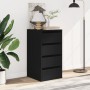 Black engineered wood corner chest of drawers 40x41x76 cm by , Drawers - Ref: Foro24-852862, Price: 103,26 €, Discount: %