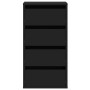 Black engineered wood corner chest of drawers 40x41x76 cm by , Drawers - Ref: Foro24-852862, Price: 103,26 €, Discount: %