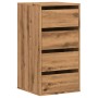 Corner chest of drawers made of engineered oak wood artisan 40x41x76 cm by , Drawers - Ref: Foro24-852869, Price: 90,02 €, Di...