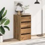 Corner chest of drawers made of engineered oak wood artisan 40x41x76 cm by , Drawers - Ref: Foro24-852869, Price: 90,02 €, Di...