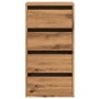 Corner chest of drawers made of engineered oak wood artisan 40x41x76 cm by , Drawers - Ref: Foro24-852869, Price: 90,02 €, Di...