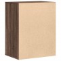 Corner chest of drawers made of brown oak engineered wood, measuring 60x41x76 cm. by , Drawers - Ref: Foro24-852876, Price: 1...