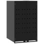 Black steel 2-trash container shed 138x79x117 cm by , Waste container supports - Ref: Foro24-3279977, Price: 488,51 €, Discou...