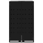 Black steel 2-trash container shed 138x79x117 cm by , Waste container supports - Ref: Foro24-3279977, Price: 488,51 €, Discou...