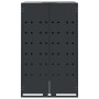 Shed for 2 anthracite steel trash cans 138x79x117 cm by , Waste container supports - Ref: Foro24-3279982, Price: 465,21 €, Di...