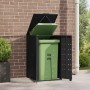 Black steel garbage container shed 69x79x117 cm by , Waste container supports - Ref: Foro24-4008424, Price: 262,30 €, Discoun...