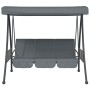 Garden swing bench with dark gray steel canopy by , Garden rockers - Ref: Foro24-4008898, Price: 237,98 €, Discount: %