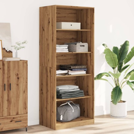 Handcrafted engineered oak wood wardrobe 80x50x200 cm by , Wardrobes - Ref: Foro24-3307728, Price: 174,55 €, Discount: %