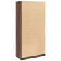 Armario madera contrachapada color roble marrón 100x50x200 cm de , Armarios roperos - Ref: Foro24-3307735, Precio: 206,49 €, ...