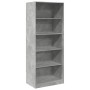 Armario de madera de ingeniería gris hormigón 80x50x200 cm de , Armarios roperos - Ref: Foro24-3307723, Precio: 173,99 €, Des...