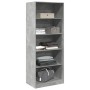 Armario de madera de ingeniería gris hormigón 80x50x200 cm de , Armarios roperos - Ref: Foro24-3307723, Precio: 173,99 €, Des...