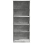 Engineered wood wardrobe in concrete gray, 80x50x200 cm by , Wardrobes - Ref: Foro24-3307723, Price: 174,55 €, Discount: %