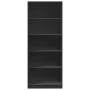 Armario de madera de ingeniería negro 80x50x200 cm de , Armarios roperos - Ref: Foro24-3307721, Precio: 182,25 €, Descuento: %