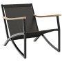 Garden furniture set with cushions, 4 pieces, black steel by , Garden sets - Ref: Foro24-4009305, Price: 451,98 €, Discount: %