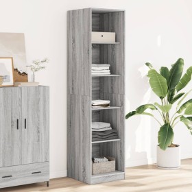 Engineered wood wardrobe in Sonoma grey, 50x50x200 cm by , Wardrobes - Ref: Foro24-3307716, Price: 147,95 €, Discount: %