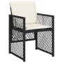 Garden dining set with 15-piece black synthetic rattan cushions. by , Garden sets - Ref: Foro24-3210810, Price: 844,16 €, Dis...