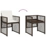 Garten-Essgruppe 11-teilig mit braunen Kunststoff-Rattan-Kissen. von , Gartensets - Ref: Foro24-3210789, Preis: 564,49 €, Rab...