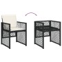 Set de muebles jardín 5 pzas con cojines ratán sintético negro de , Conjuntos de jardín - Ref: Foro24-3210714, Precio: 287,00...