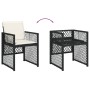 Set de muebles jardín 5 pzas con cojines ratán sintético negro de , Conjuntos de jardín - Ref: Foro24-3210723, Precio: 315,00...