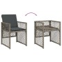 Set comedor jardín 7 pzas y cojines ratán sintético gris de , Conjuntos de jardín - Ref: Foro24-3210728, Precio: 461,92 €, De...