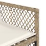 Garten-Essgruppe 9-teilig mit Kissen aus synthetischem Rattan in Beige. von , Gartensets - Ref: Foro24-3210742, Preis: 616,17...