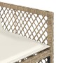 Garten-Essgruppe 11-teilig mit Kissen aus synthetischem Rattan in Beige. von , Gartensets - Ref: Foro24-3210754, Preis: 788,8...