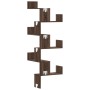 Corner wall shelf, brown oak wood, 45x45x147 cm by , Shelves and shelves - Ref: Foro24-852642, Price: 63,25 €, Discount: %