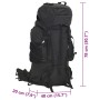 Hiking backpack made of black Oxford fabric, 80 liters. by , Backpacks - Ref: Foro24-4009967, Price: 71,72 €, Discount: %