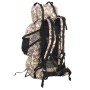 Wander-Rucksack aus braunem Camouflage-Oxford-Stoff, 100 l. von , Rucksäcke - Ref: Foro24-4009978, Preis: 78,86 €, Rabatt: %