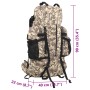 Mochila de senderismo tela oxford marrón camuflaje 100 l de , Mochilas - Ref: Foro24-4009978, Precio: 78,86 €, Descuento: %