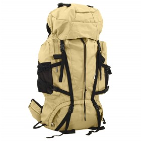 Wander-Rucksack aus khakifarbenem Oxford-Stoff, 80 l. von , Rucksäcke - Ref: Foro24-4009973, Preis: 71,99 €, Rabatt: %