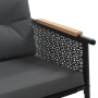 3-piece garden furniture set with black steel cushions by , Garden sets - Ref: Foro24-3283635, Price: 381,80 €, Discount: %