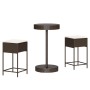 3-piece garden bar set with brown PE rattan cushions by , Garden sets - Ref: Foro24-3261440, Price: 205,75 €, Discount: %