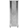 Wheeled cabinet made of gray concrete engineered wood, 102x38x110cm. by , Clothing and closet storage - Ref: Foro24-848034, P...