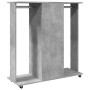 Rollcontainer aus grauem Beton-Ingenieurholz mit Rädern, 102x38x110 cm. von , Aufbewahrung von Kleidung und Schränken - Ref: ...