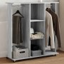 Engineered wood gray Sonoma 102x38x110 cm wheeled wardrobe by , Clothing and closet storage - Ref: Foro24-848036, Price: 123,...