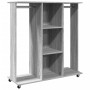 Engineered wood gray Sonoma 102x38x110 cm wheeled wardrobe by , Clothing and closet storage - Ref: Foro24-848036, Price: 123,...