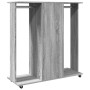 Engineered wood gray Sonoma 102x38x110 cm wheeled wardrobe by , Clothing and closet storage - Ref: Foro24-848036, Price: 123,...