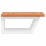 Wall-mounted sink shelf made of steel and solid beech wood by , bathroom vanities - Ref: Foro24-3302426, Price: 60,29 €, Disc...