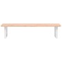 Wall-mounted sink shelf made of steel and solid beech wood by , bathroom vanities - Ref: Foro24-3302432, Price: 85,18 €, Disc...