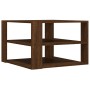 Mesa de centro madera ingeniería roble marrón 59,5x59,5x40 cm de , Mesas de centro - Ref: Foro24-834256, Precio: 56,99 €, Des...