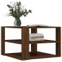 Mesa de centro madera ingeniería roble marrón 59,5x59,5x40 cm de , Mesas de centro - Ref: Foro24-834256, Precio: 56,99 €, Des...