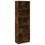 Estantería madera de ingeniería roble ahumado 57x28,5x174 cm de , Librerías y estanterías - Ref: Foro24-847993, Precio: 88,73...