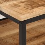 Mesa de centro de madera maciza de mango rugosa 45x45x35 cm de , Mesas de centro - Ref: Foro24-374067, Precio: 66,36 €, Descu...