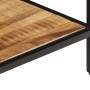 Mesa de centro de madera maciza de mango rugosa 45x45x35 cm de , Mesas de centro - Ref: Foro24-374067, Precio: 66,36 €, Descu...